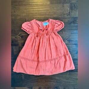 OLD NAVY | Crochet-Trim Dobby Tie-Neck Dress for Toddler Girls